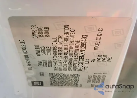 2022 Chevrolet Colorado Lt z USA, uszkodzony, nr VIN 1GCGTCENXN1299493